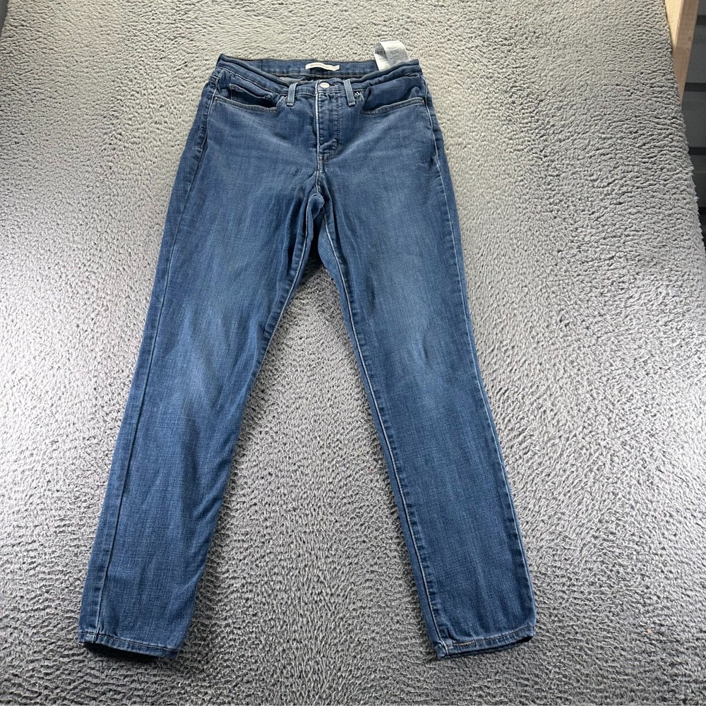 Levi's 311 Jeans Womens 28x30 Blue Cotton Denim Skinny Leg Shaping Faded Stretch